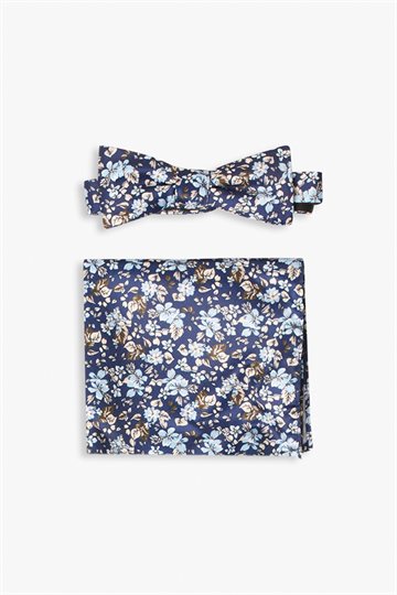 Our - Blomstret Butterfly - Navy Flower